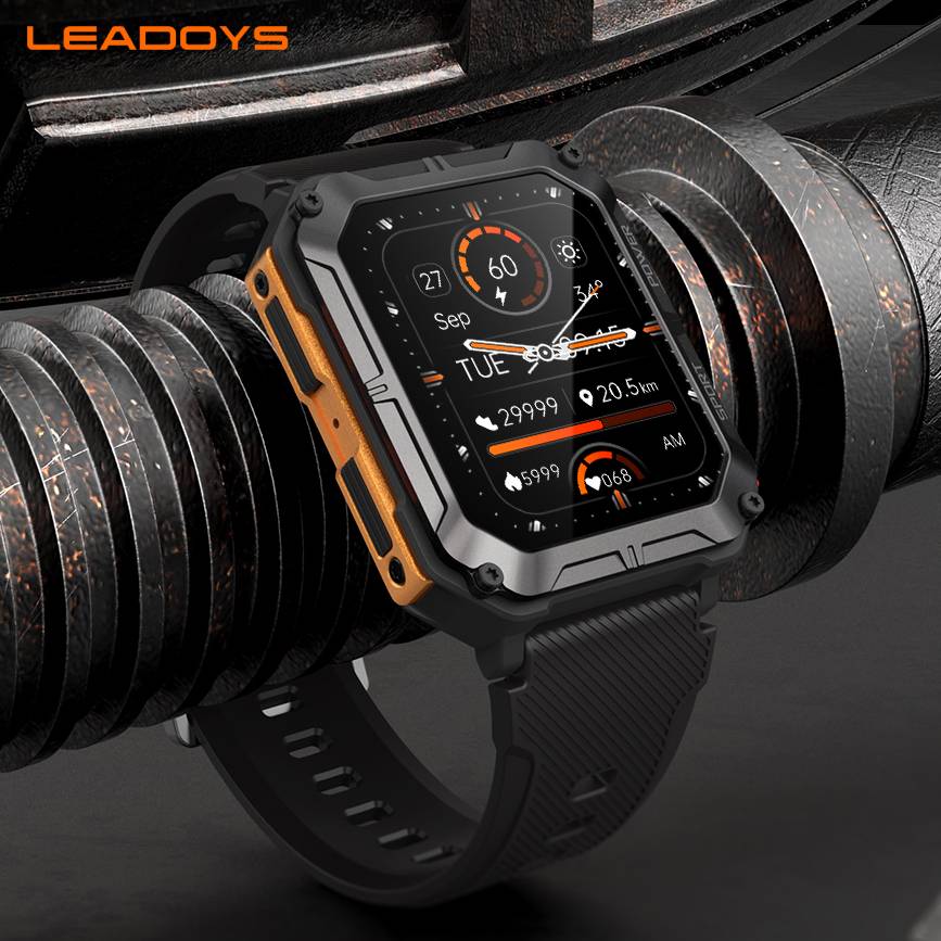 Leadoys c20pro Smartwatch 1.83 ''écran tactile complet BT appel extérieur Fitness Tracker montre intelligente avec IP68 étanche