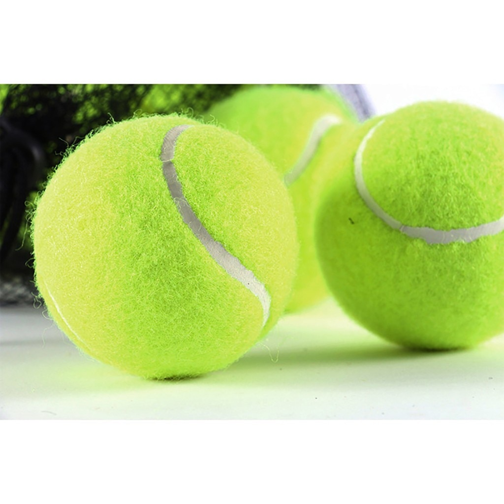 12pcs/lot Elasticity Tennis Ball For Training Sport Rubber Woolen Tennis Balls For Tennis Practice With Free Bag#4