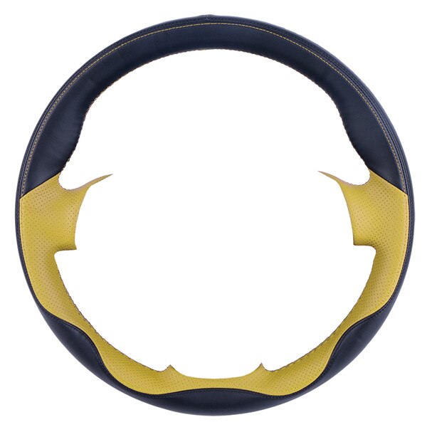 Couverture de volant de voiture en cuir tressé, pour Opel Astra (K) Corsa (E) Crossland X Grandland X Insignia: B-03-Yellow