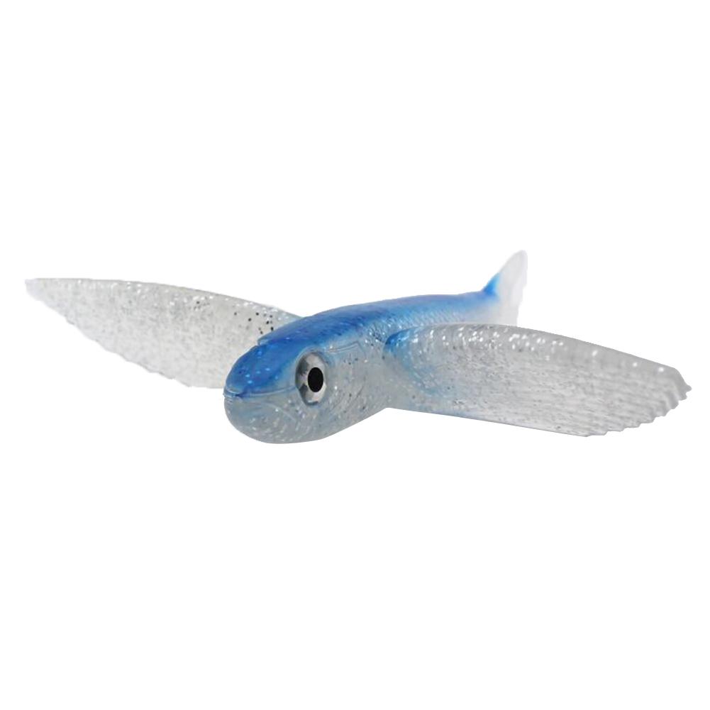 1 pièce bionique poisson volant pêche en eau salée leurre pour Kingfish/thon/maquereau/Marlin/Mahi Mahi accessoires de pêche PVC 21CM appâts