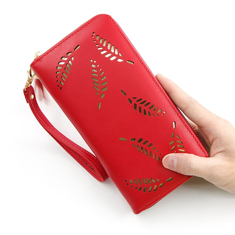 Vrouwen lange clutch portemonnee grote capaciteit portemonnees dames portemonnee dames portemonnee telefoonvak kaarthouder