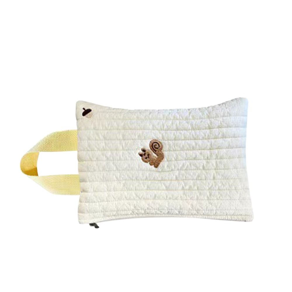 Babydoekjes Hoes - Flip Cover Tissue Box - Kinderwagen Hangtas - Katoenen Napkin Houder: Wit