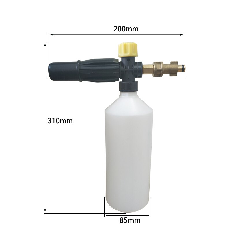 Høytrykksspyler Snø Skumlanse - 1000ml - Messingadapter - Bilvask, Gulv, Vegg