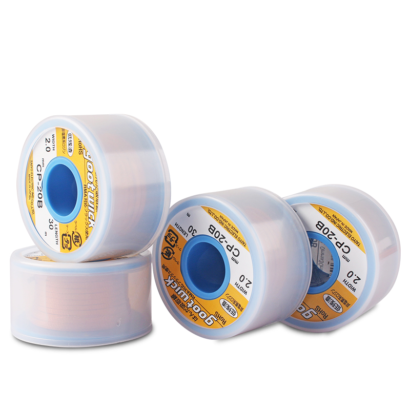 Japan Original GootWick GOOT Desoldering Wicks Braid Copper Wire Solder Remover BGA Wick RoHs Lead-free MSDS Welding Tools