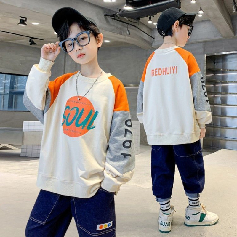Sweat-shirt à capuche pour garçon et fille, style coréen, vêtements d&#39;extérieur pour enfants de 8, 10, 12 et 14 ans, collection printemps-automne 2022