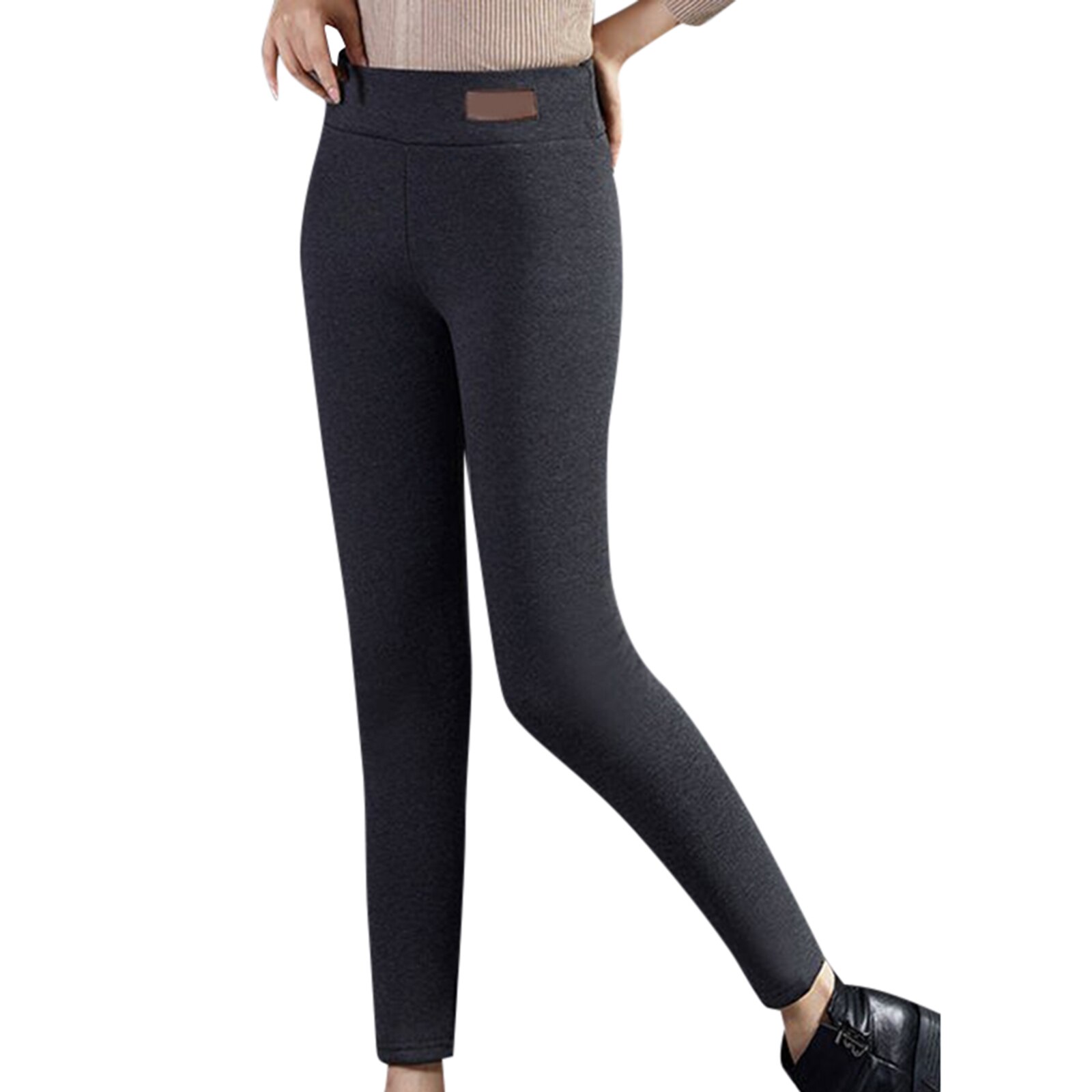 Wolle Leggings Hosen Super Dicke Kaschmir Hohe Taille Hosen Warme Hosen Im Winter Für Frauen X85