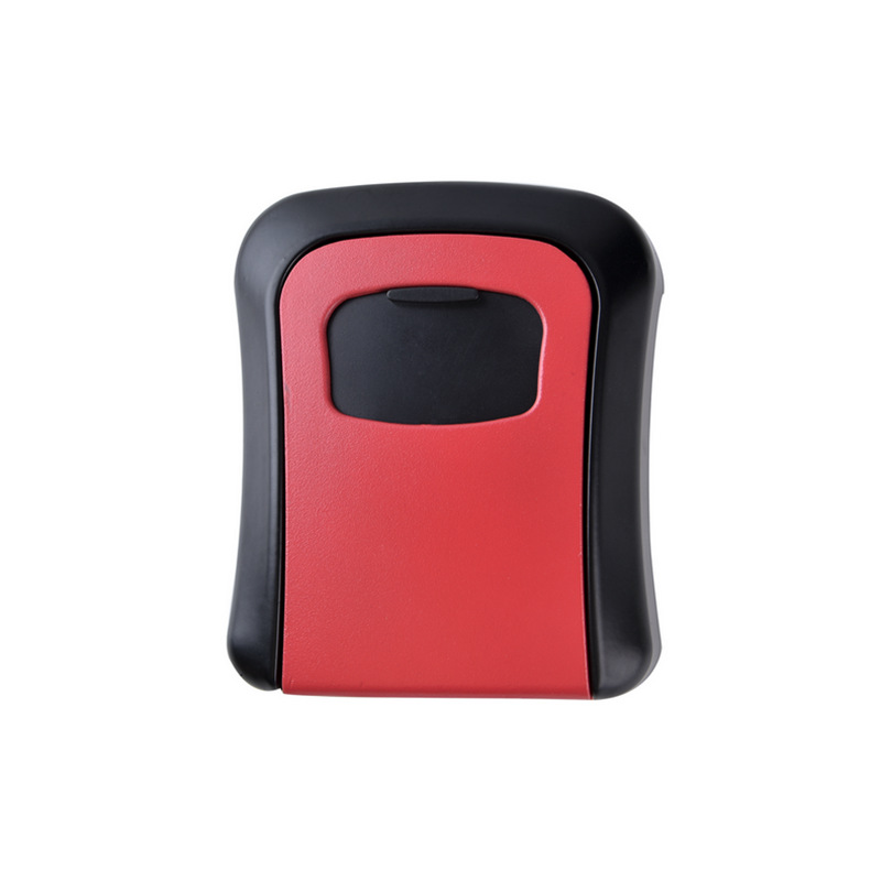 EGFirtor Smart Code Password Key Lock Box Storage Key Wall Mounted Key Safe Box Waterproof Outdoor Keybox 4 Digits Passwords: Red