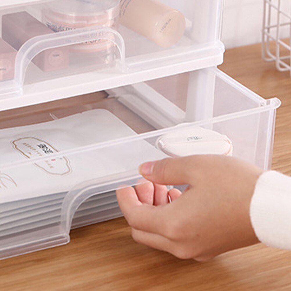Makeup Organizer Drawers Plastic Cosmetic Storage Box Jewelry Container Make Up Case Makeup Brush Holder Organizers Box