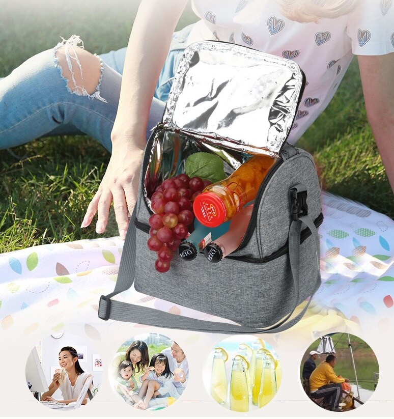 Thermische waterdichte voedsel vers houden wijn lunch koeltas ijs bier koeler voor biefstuk isolatie thermische tas isolatie koelpak