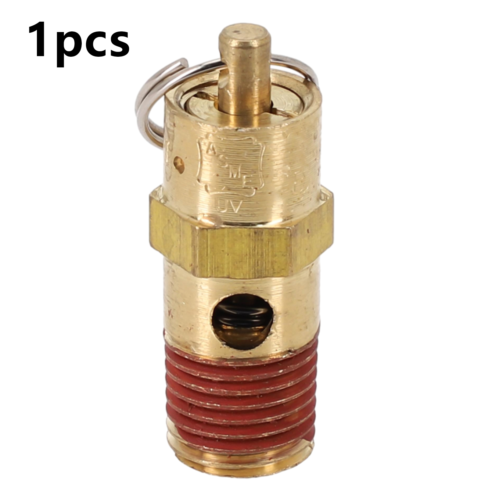 Valvola limitatrice di sicurezza del compressore d'aria valvola limitatrice di pressione pneumatica filettata NPT maschio da 1/4 di pollice 125PSI per apparecchiature elettriche: Rosso