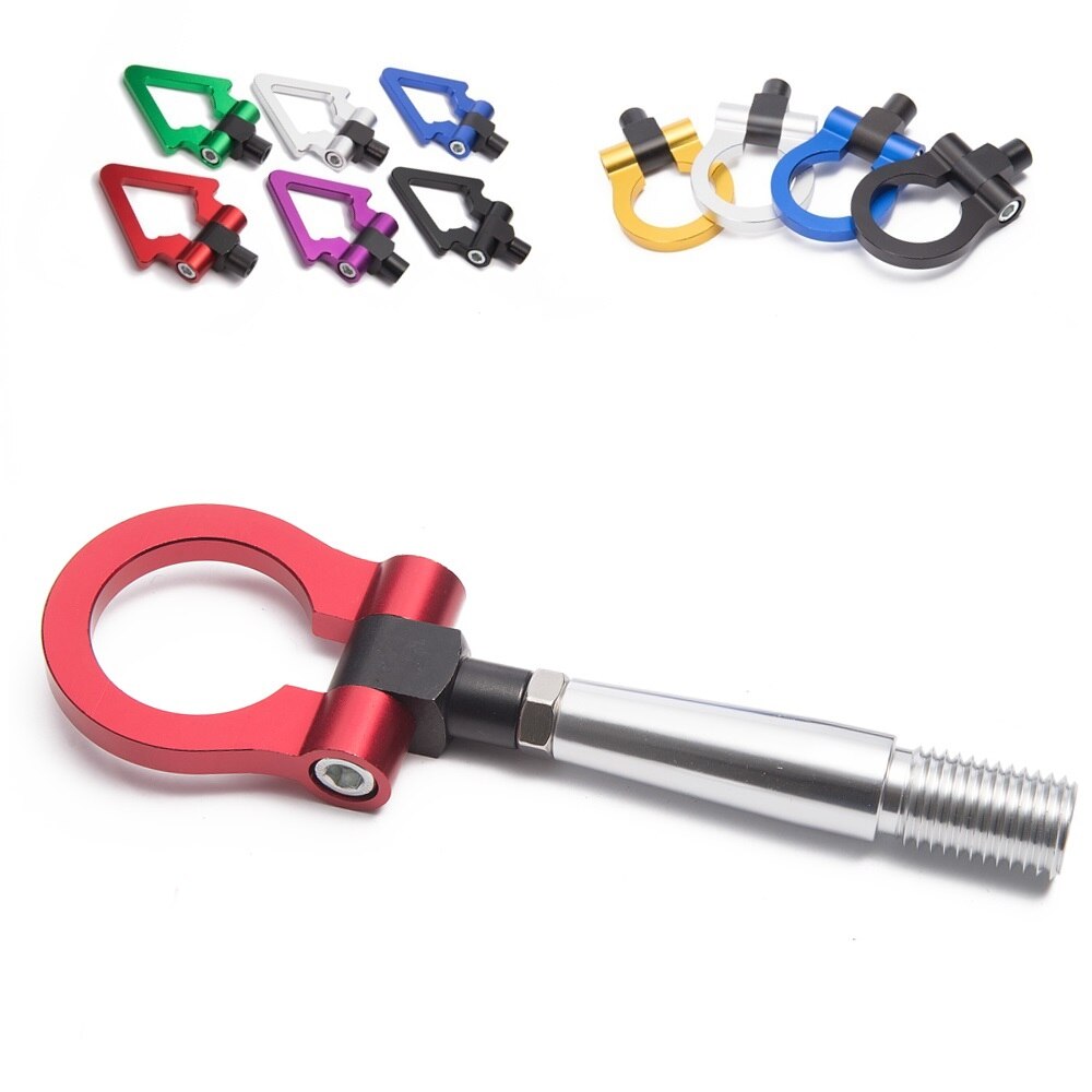 Universal Car Styling Trailer Hooks Sticker Car Auto Rear Front Trailer Simulation Racing Ring Vehicle Racing Towing Hook