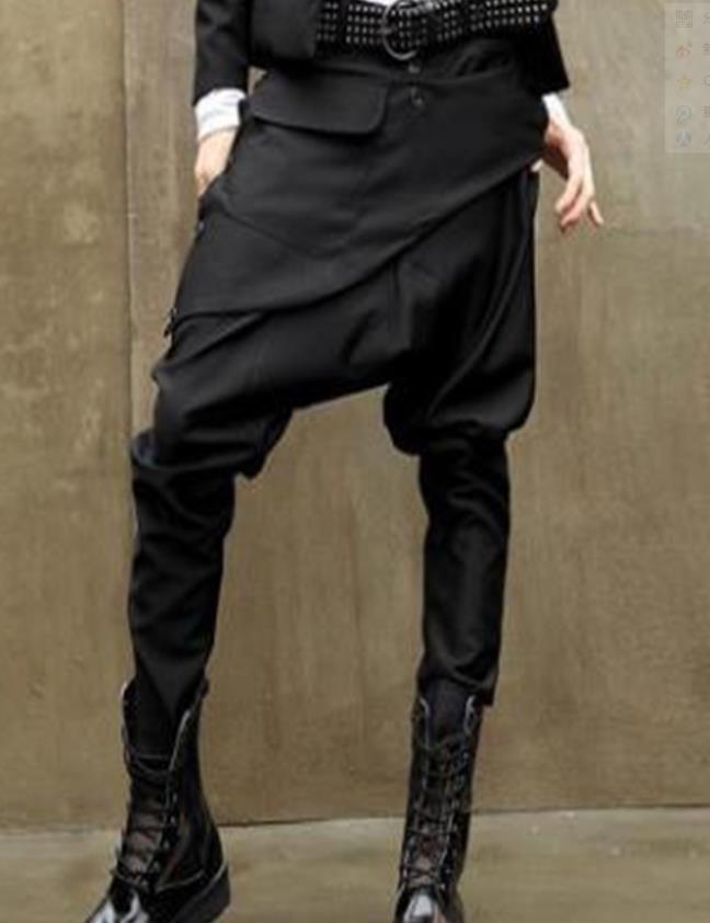 Pantalon sarouel taille basse pour homme, jupe Pantalon Long, décontracté, hip hop, Maleharoun, offre spéciale: 32