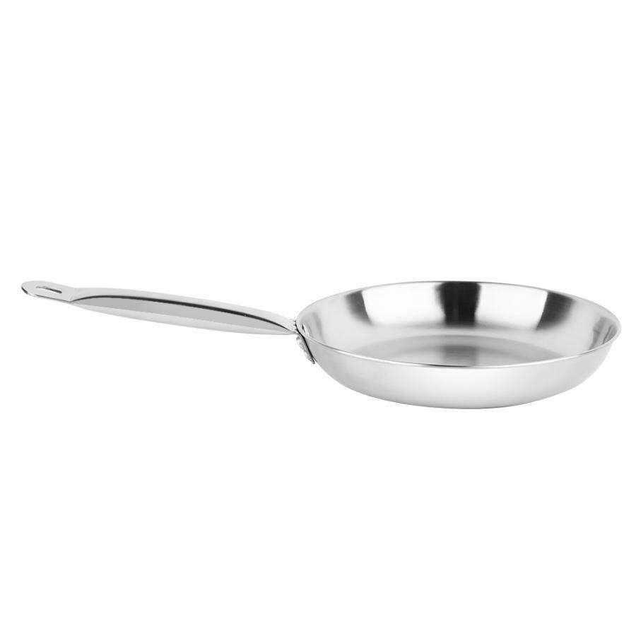Nonstick stegepande tyk rustfri stål non-stick belægning pande med hjælpehåndtag sauter og stegepande stegepande