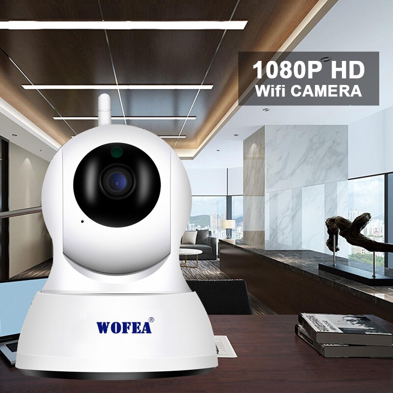 wofea HD 1080P wifi video home security alarm system wifi smart V10 APP message push notice SMS & auto dial smoke & door sensor