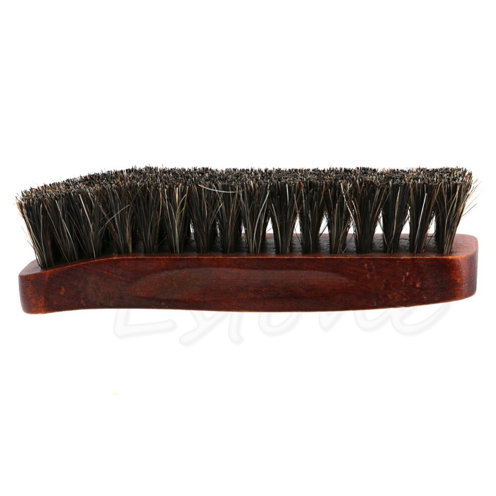 Praktische Paard Haar Professionele Schoen Shine Polish Buffing Brush Houten bruine schoen borstel thuis cleaning tools Sneakers Schoen