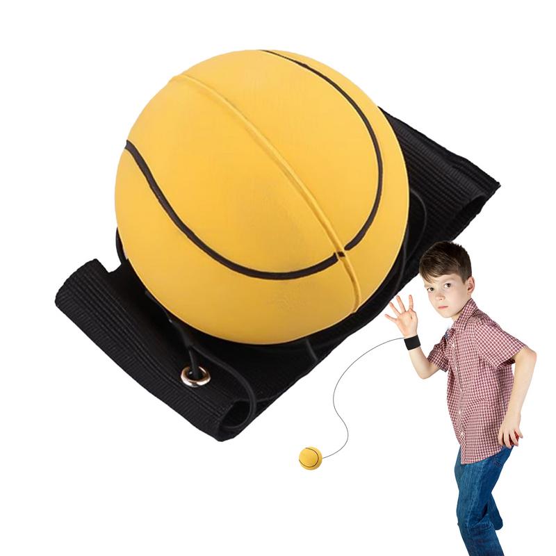 Elastische Terugkeer Spons Bal Nylon String Game Oefeningen Rubberen Hand Bal Kinderen Speelgoed Vinger Band Bal Outdoor E