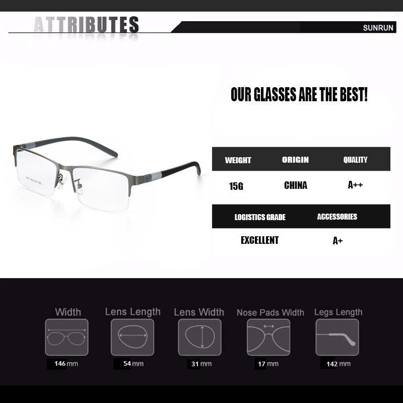 Eyewear Titanium Glasses Frame Men Eyeglasses Computer Optical Prescription Reading Clear Eye Lens male Spectacle lunette de vue