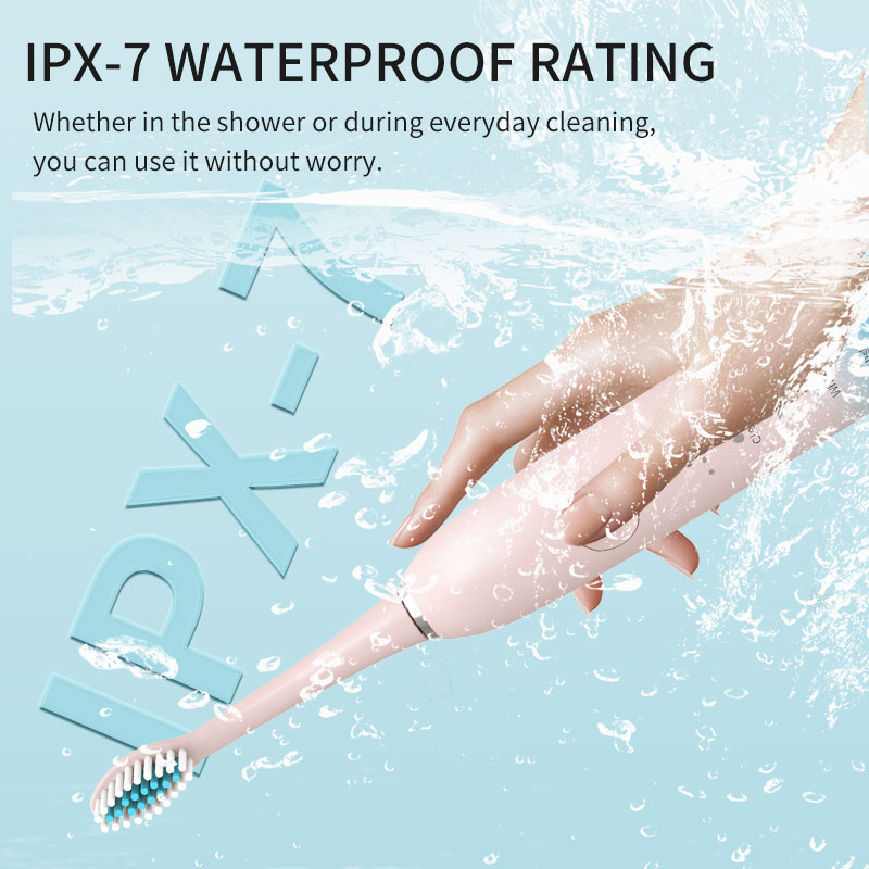 Xiaomi-cepillo de dientes eléctrico ultrasónico, modo de seis velocidades, pelo suave, carga USB, limpiador de dientes impermeable para adultos, juego automático para parejas