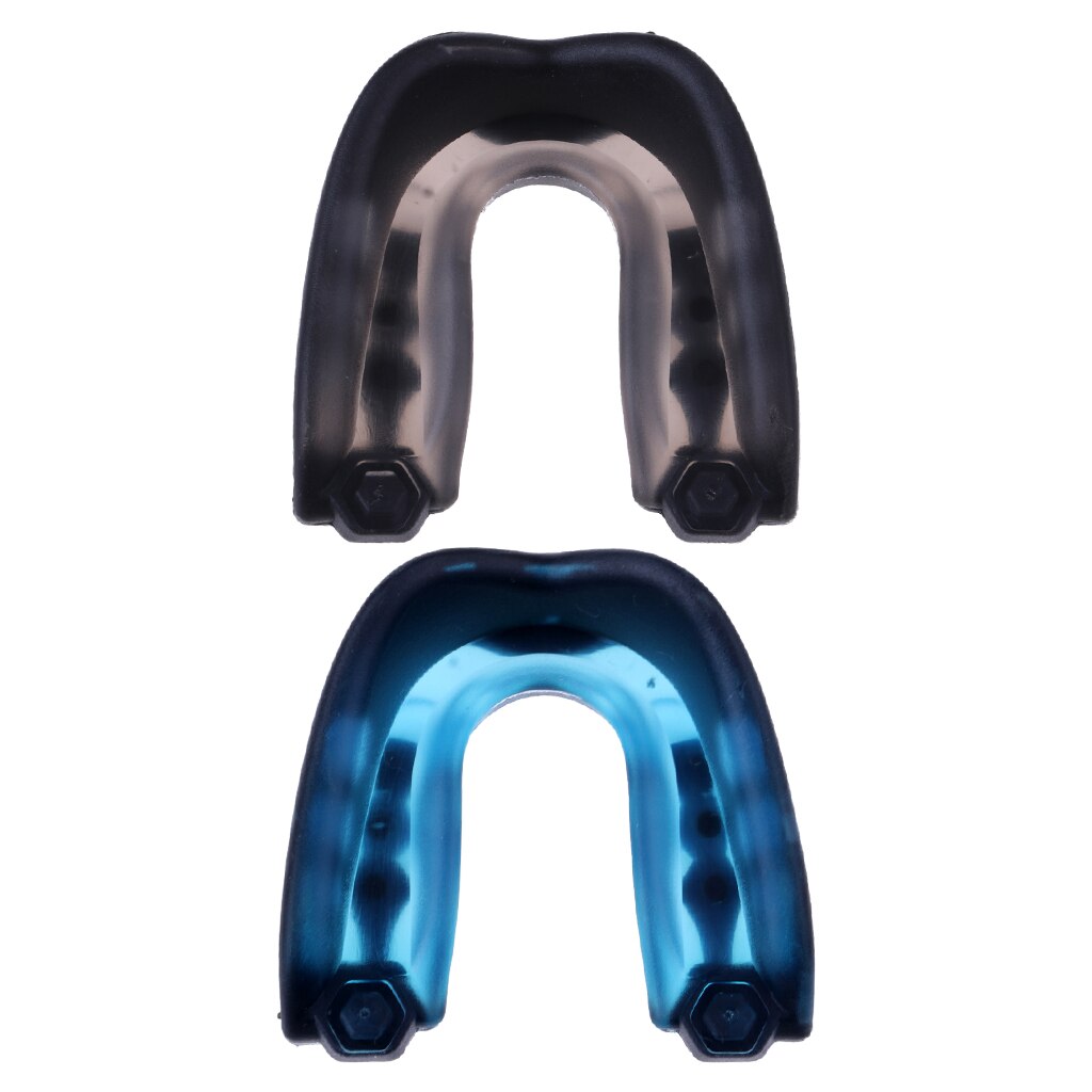 2X Adult Boxing Mouth Guard Taekwondo MMA Teeth Protector Mouthpiece &amp; Case