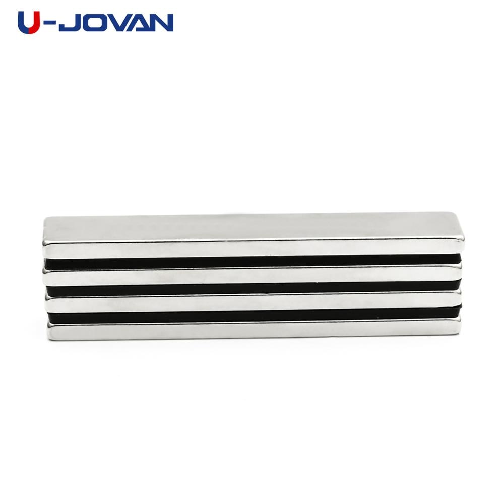 U-JOVAN 3Pcs 60X10X3Mm N35 Blok Krachtige Neodymium Magneet Vierkante Permanente Zeldzame Aarde Magneten 60*10*3Mm Voor Diy