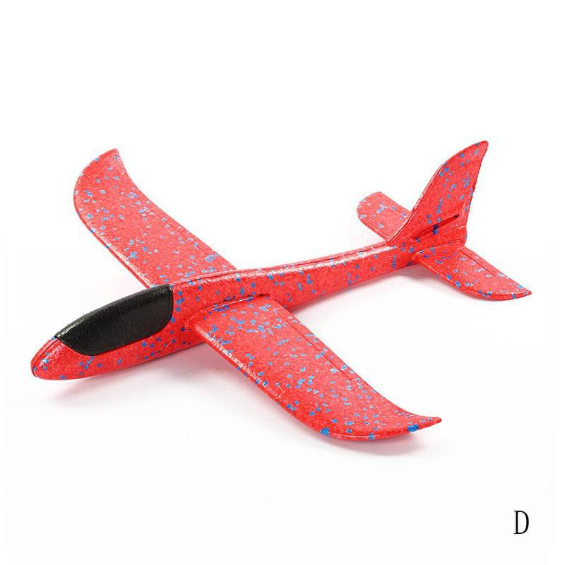 Avion en mousse à lancer à la main 48CM, jouet de lancement en plein air, planeur, pour enfants, modèle de Puzzle: D
