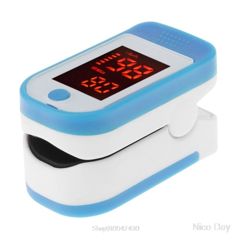 Fingertip Pluse Oximeter Finger Pulse Ox Monitor Blood Oxygen Station Oximeter Blood Oxgen Meter Heart Rate Meter D15: White