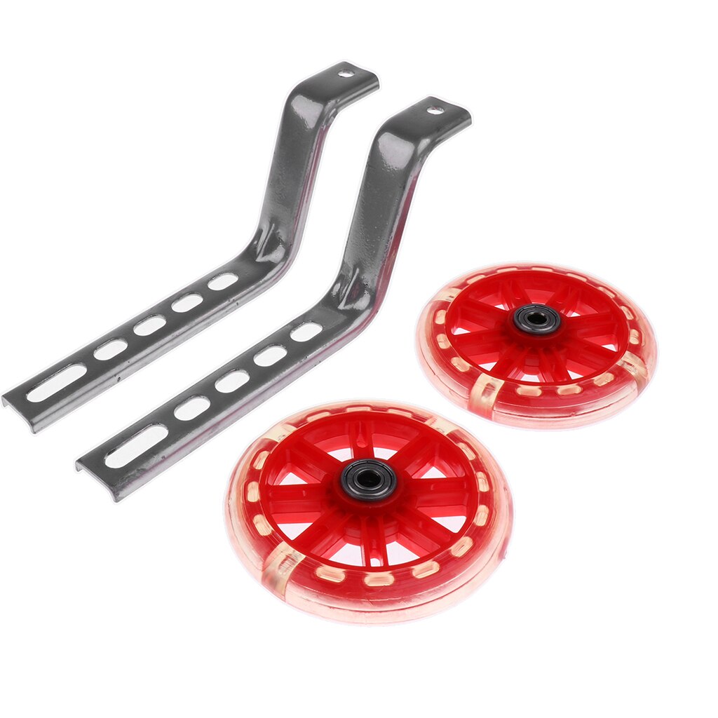 Kids Children Bicycle Bike Cycle Training Wheels Stabilisers 12-20'' Inch with LED Flashing Light