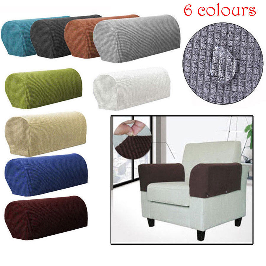 Housse de protection extensible pour fauteuil, 2 pièces, solide, amovible, pour accoudoir, canapé,