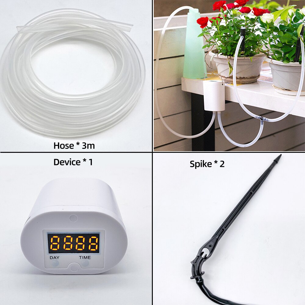 Drip Irrigation System Self Watering Device Plant Watering System Indoor Plants Flower Watering System Controller Timer: 2pcs
