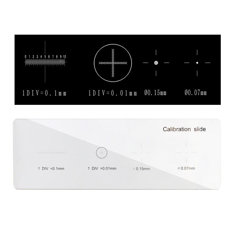 0.01 mm Microscope Glass Ruler Calibration Ruler Measuring Ruler Micro Ruler DIV=0.01mm Microscope Measurement: Silver