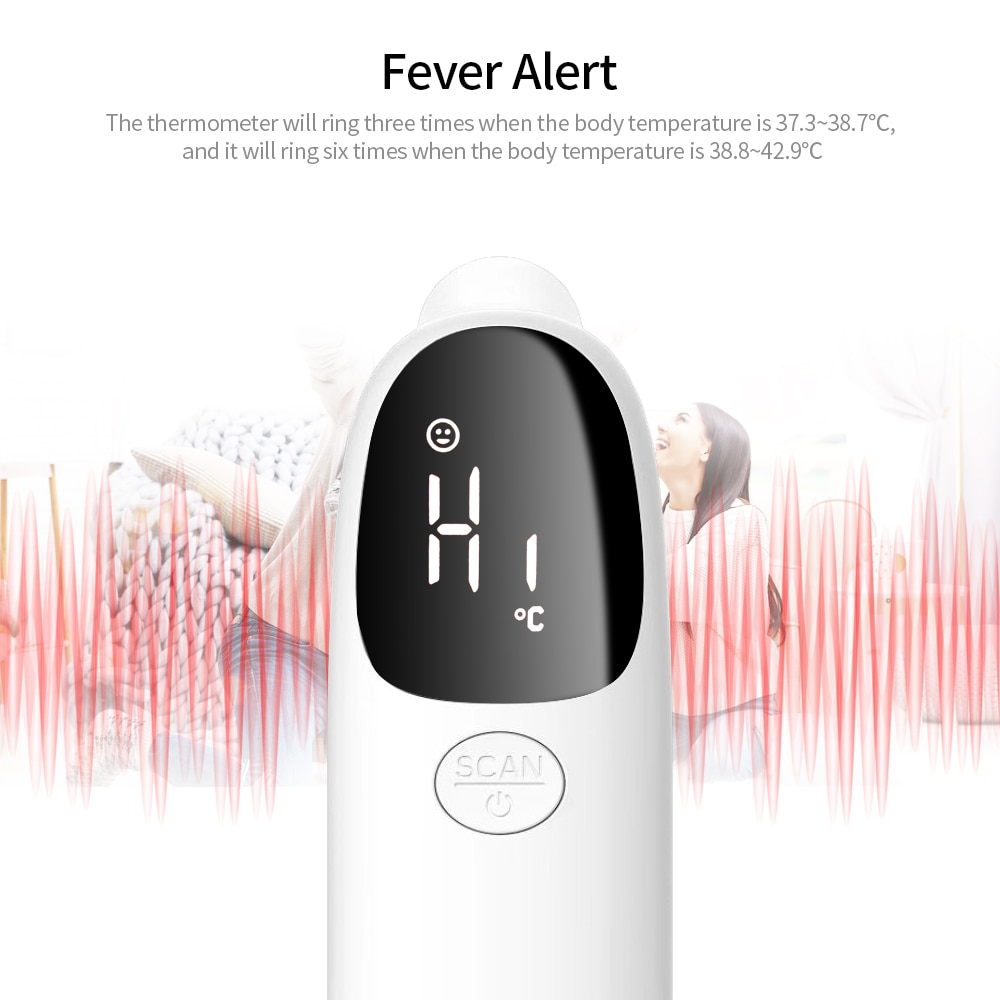 Handheld Electronic Thermometer Portable Forehead Thermometer Ear Thermometer High Precision Non-contact Infrared Thermometer