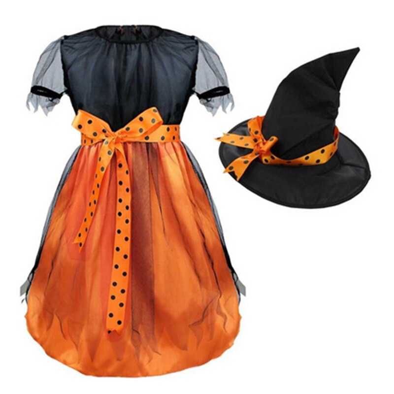 Børn halloween kostume børn heks cosplay halloween tøj cosplay rekvisitter  ya88