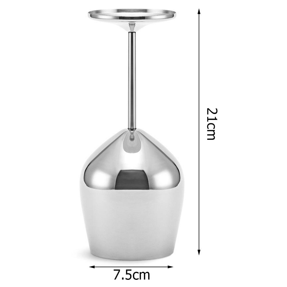 500mL Stainless Steel Single Layer Juice Drink Champagne Goblet Drum Shape Red Wine Cup Charms Party Supplies