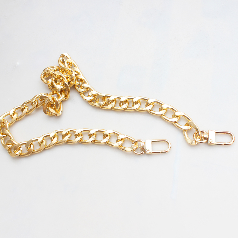 Metal Purse Chain Strap Vervanging Solid Chain Handtas Schoudertas 13.55Mm Breed Diy Ketting Accessoires Goud/Zilver/gun Zwart: Goud / 30cm