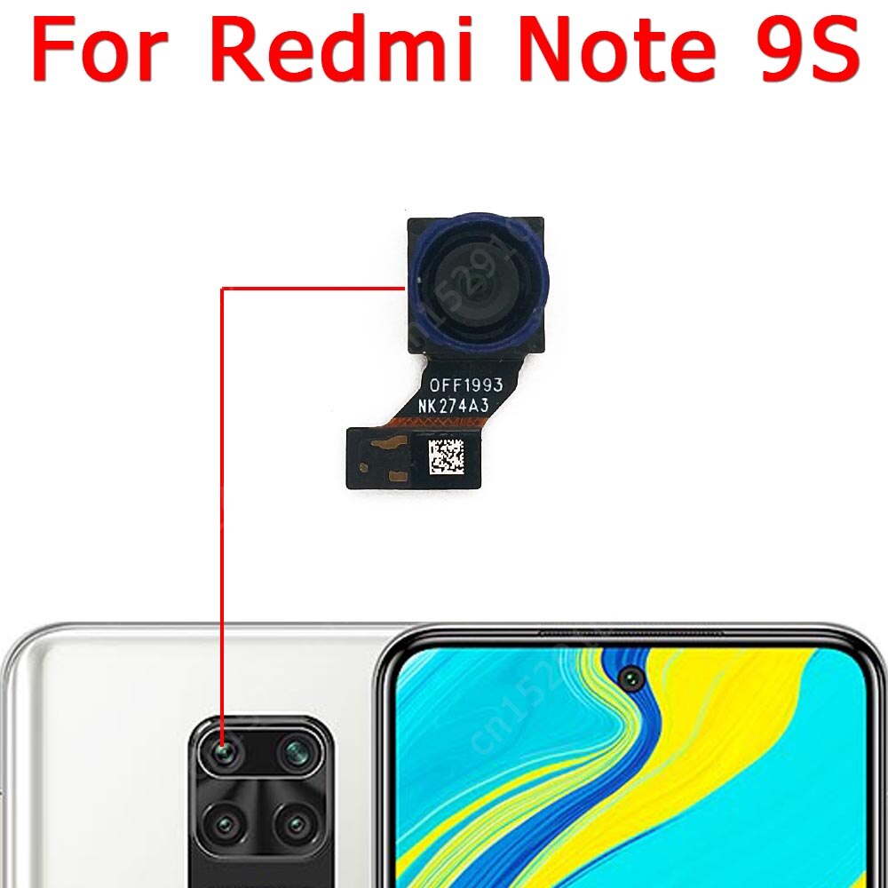 Original Front Rear Back Camera For Xiaomi Redmi Note 9s Note9s 9 s Main Facing Frontal Selfie Camera Module Flex Spare Parts: Note 9S Ultrawide