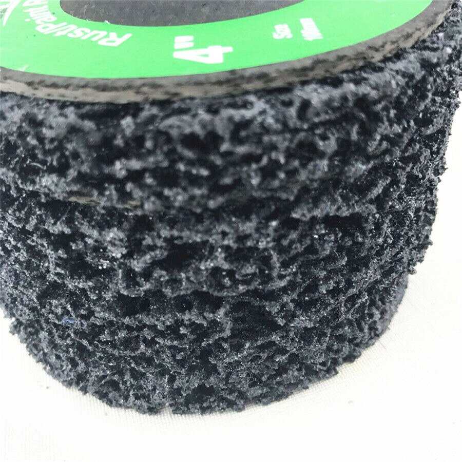 4 stk kvernhjul svart runde 4\ " skiver maling rustfjerning leie rustfritt stål aluminium