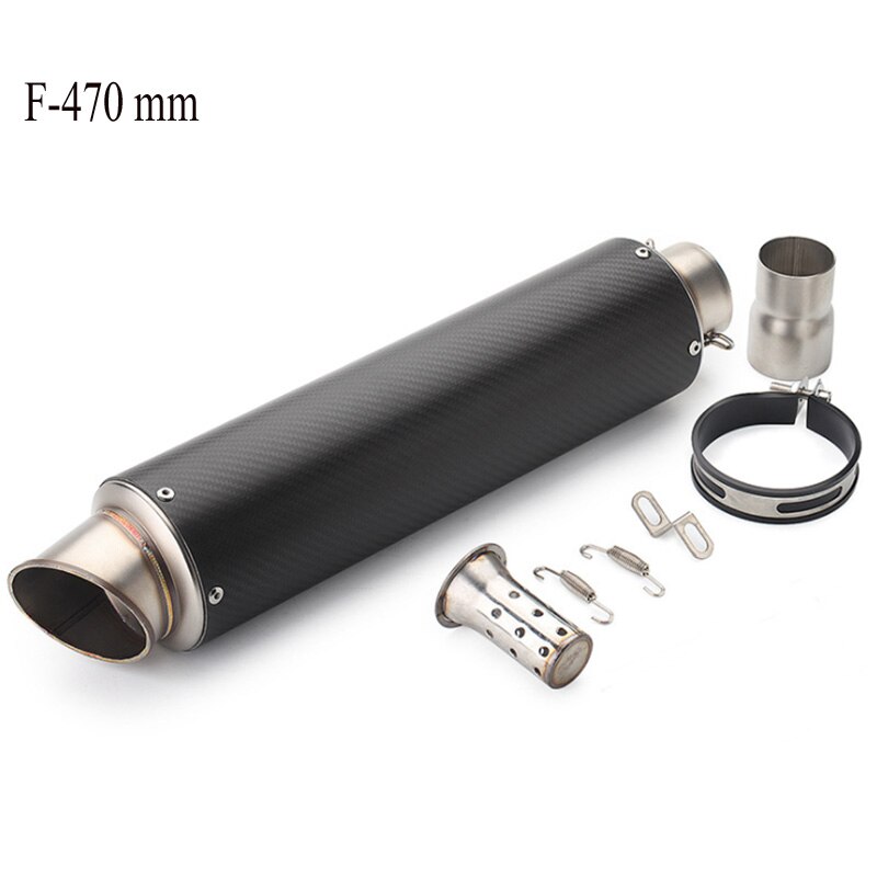 Carbon Fiber Motorcycle Exhaust Pipe Muffler Escape F800r trk502 gsxr750 msx125 cb650f z750 z900 z1000 pcx125 tmax 530: F-470