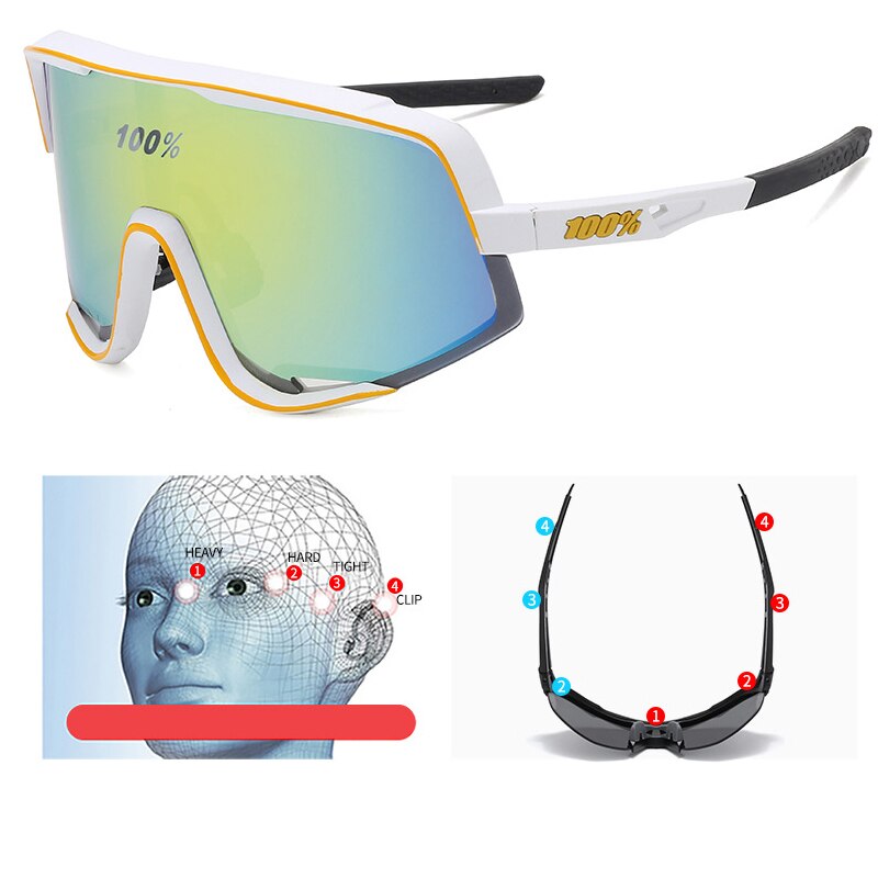2022 Meekleurende Fietsen Bril Fiets Bril Sport Mannen Zonnebril Mtb Road Fietsen Eyewear Bescherming Goggles