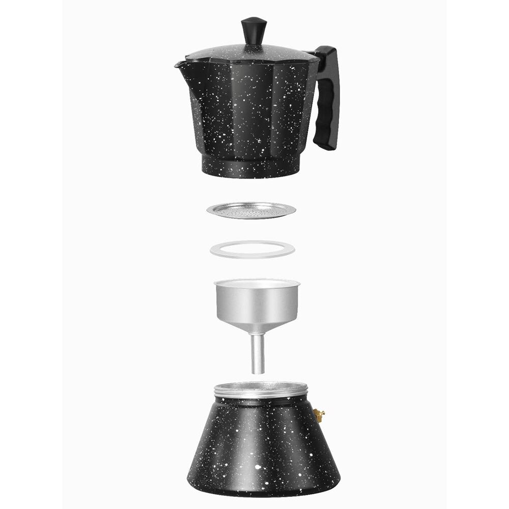 Aluminum Moka Espresso Coffee Maker Percolator Induction Cooker Pot 150/300ML Household Coffeeware