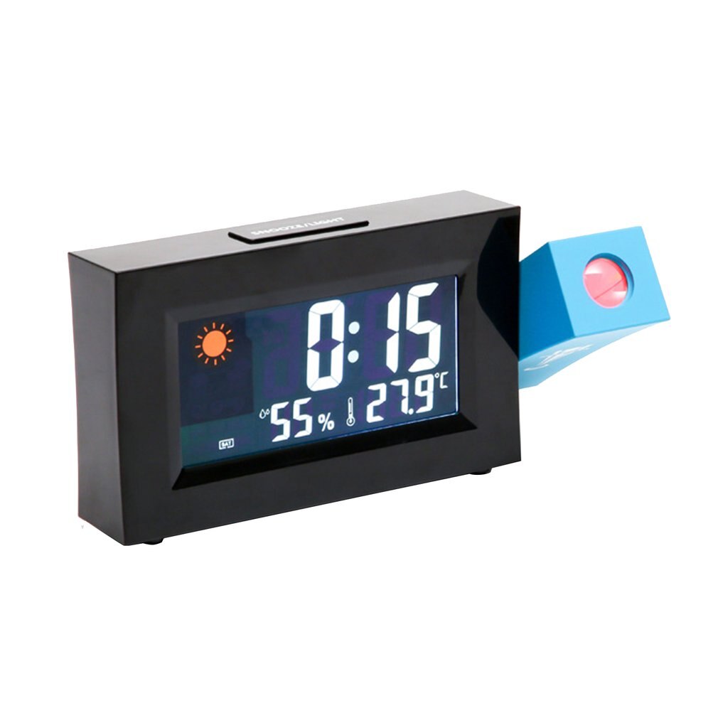 Clock Projection Digital Projector Weather Station Clock Temperature Humidity Electronic LCD Thermometer Alarm