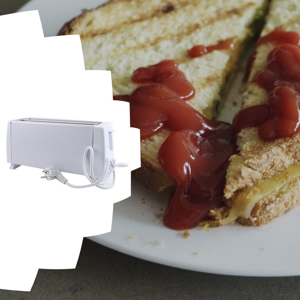 1 stk sandwichbrødrister 4 skiver multifunktions morgenmadsmaskine brødrister hjemme sandwich brødrister udstyr