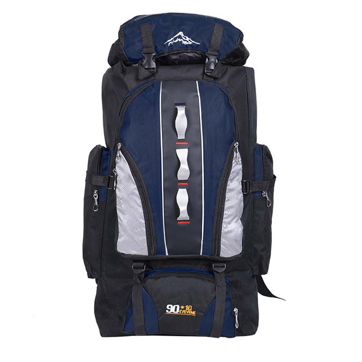 100L Waterproof Climbing Backpack Rucksack Outdoor Sports Bag Travel Backpack Camping Hiking Backpack Women Trekking Bag For Men: Dark Blue