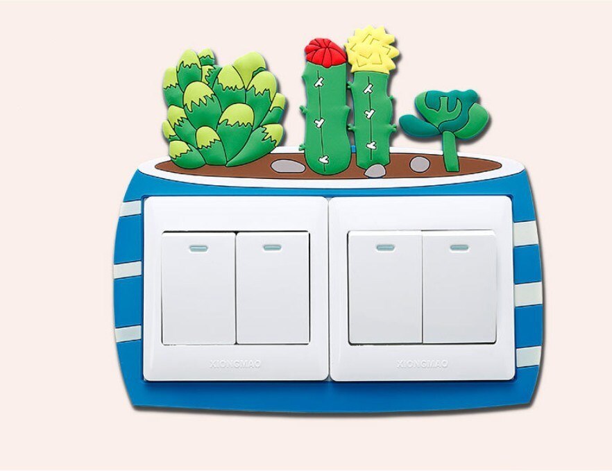 decor for room frame outlet wall light cover pared switchs funda apagadores y contactos de sticker on socket plug protector ligh: 6