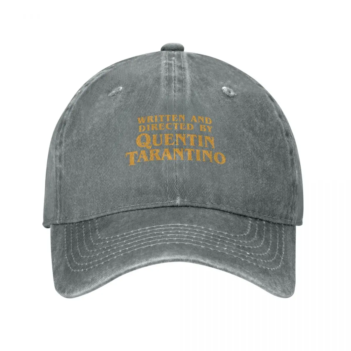 Written And Directed By Quentin Tarantino Film Django Kill Bill Baseball Cap Washed Headwear Activities Adjustable Fit Hats Cap: GRAY