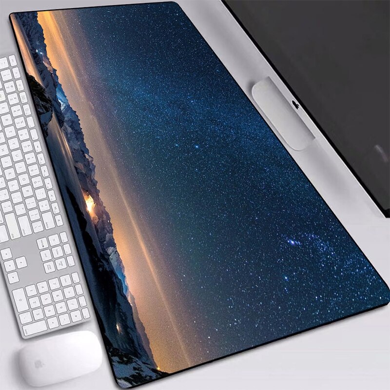 Espaço gaming mouse pad grande casa personalizado mousepad gamer escritório borracha natural xxl mouse tapete de teclado de mesa xxl mouse pads: 80x40 cm / Rosa