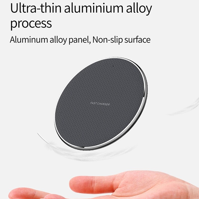 Wireless charger base for iphone xs max xr, samsung  s10 plus,  s9 s8 note 8 , 9 phone wireless fast charger qi charging adapter pad