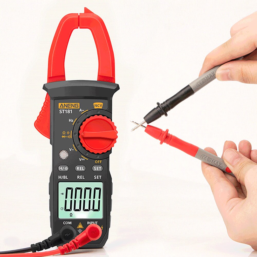 ST181 Smart Digital Clamp Meter High-precision Multimeter 400A AC/DC Clamp Meter Digital Display Backlight Clamp Meter