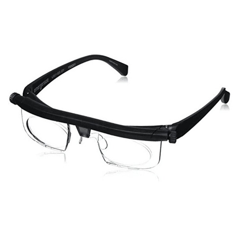 Adjustable Strength Lens Eyewear Variable Focus Distance Vision Zoom Glasses Protective Magnifying Glasses with Storage Bag