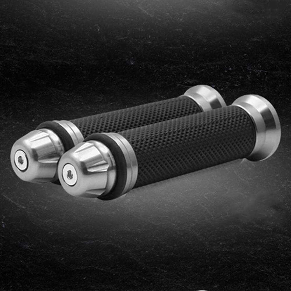 1 Pair 7/8'' Anti-Slip Motorcycle grips hand Handlebar Bar Grips Bicycle Rubber Mountain Cycle Handle Handlebar Bar Grips: Dark Grey