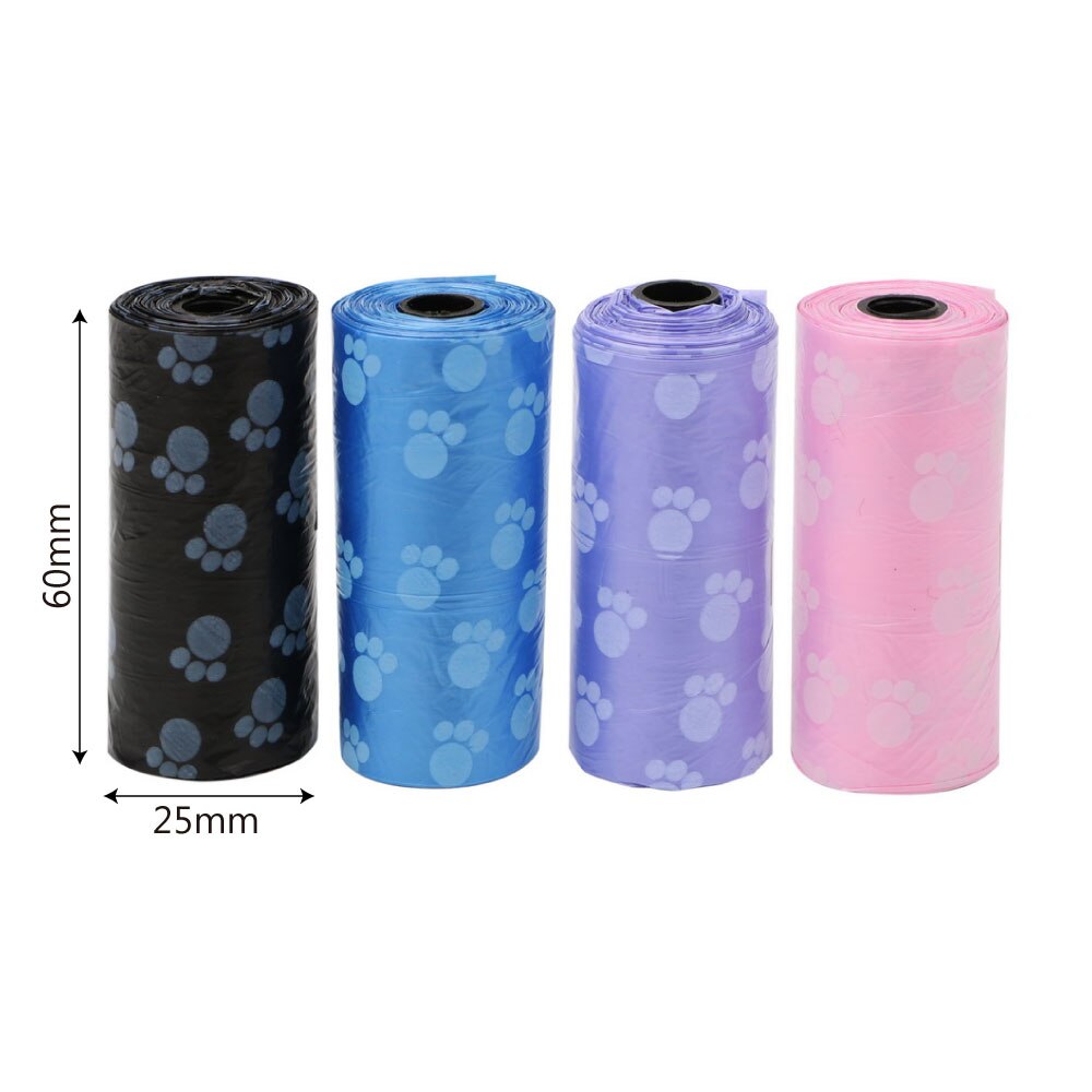 2 Rolls 30 Pcs Cat Dog Poop Bags Home Clean Refill Garbage Bag Degradable Outdoor Pet Waste Clean Poop Bags Printing Pet Supply